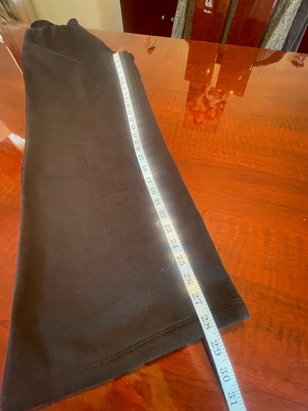 Victoria’s Secret Black Lace Up High Waisted Wide Leg Loungewear Pants Large NWT - Picture 12 of 14